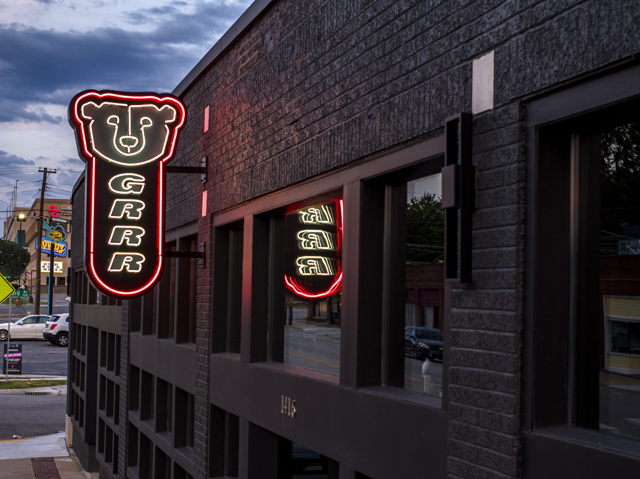 6/13/23 8:30:57 PM — Neon lighting along Route 66 in Tulsa, Oklahoma. 

Photo by Shane Bevel