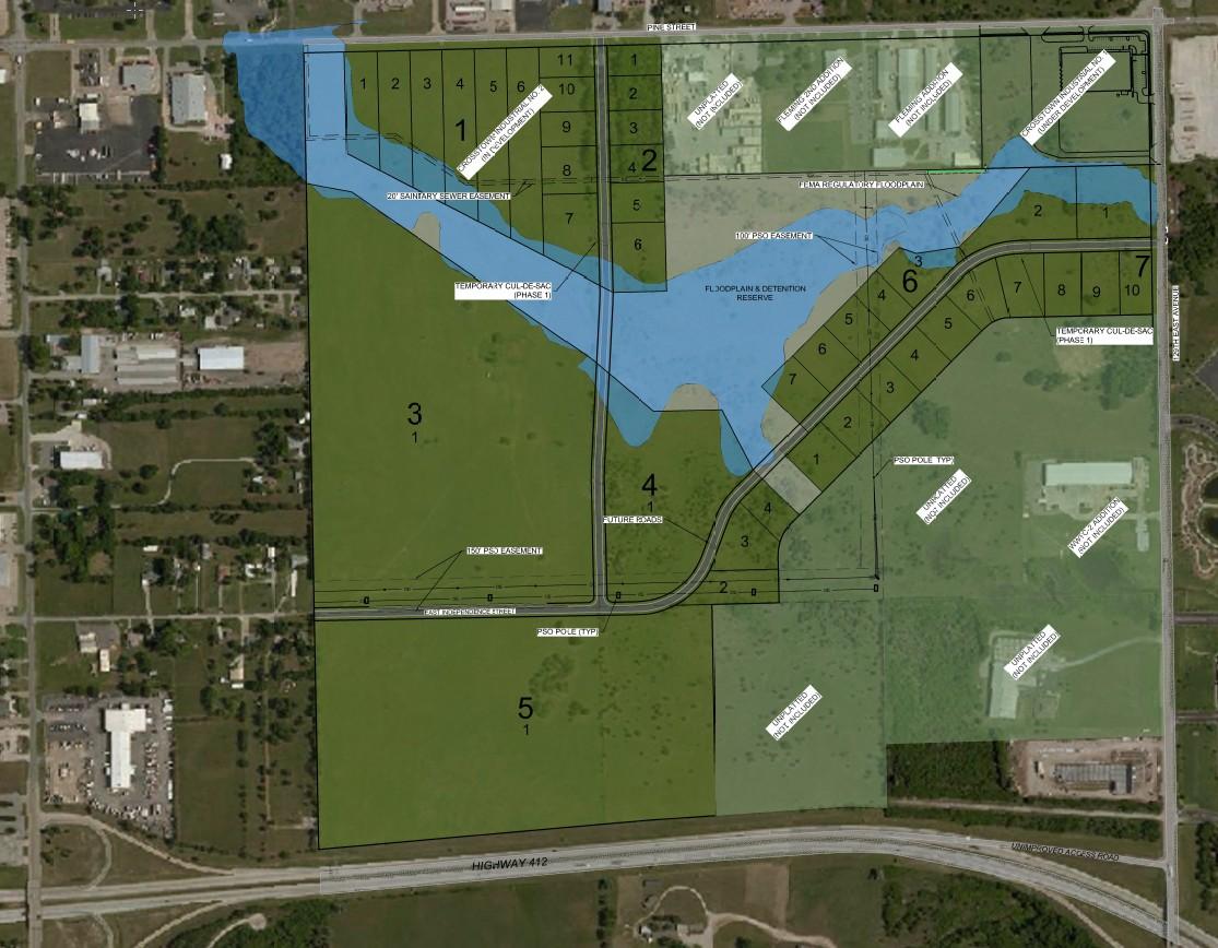 Map of Crosstown Business Park Parcels